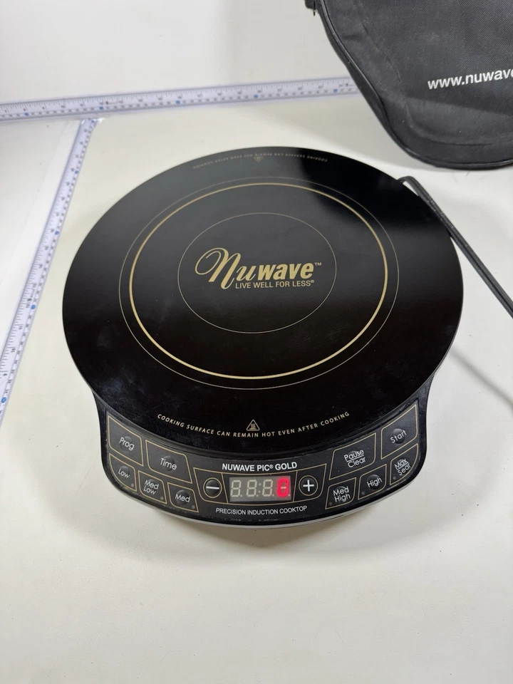 Nuwave 精密感应炉灶金色,12 英寸陶瓷表面型号 30201 可正常工作 — 第 2/2 张图片