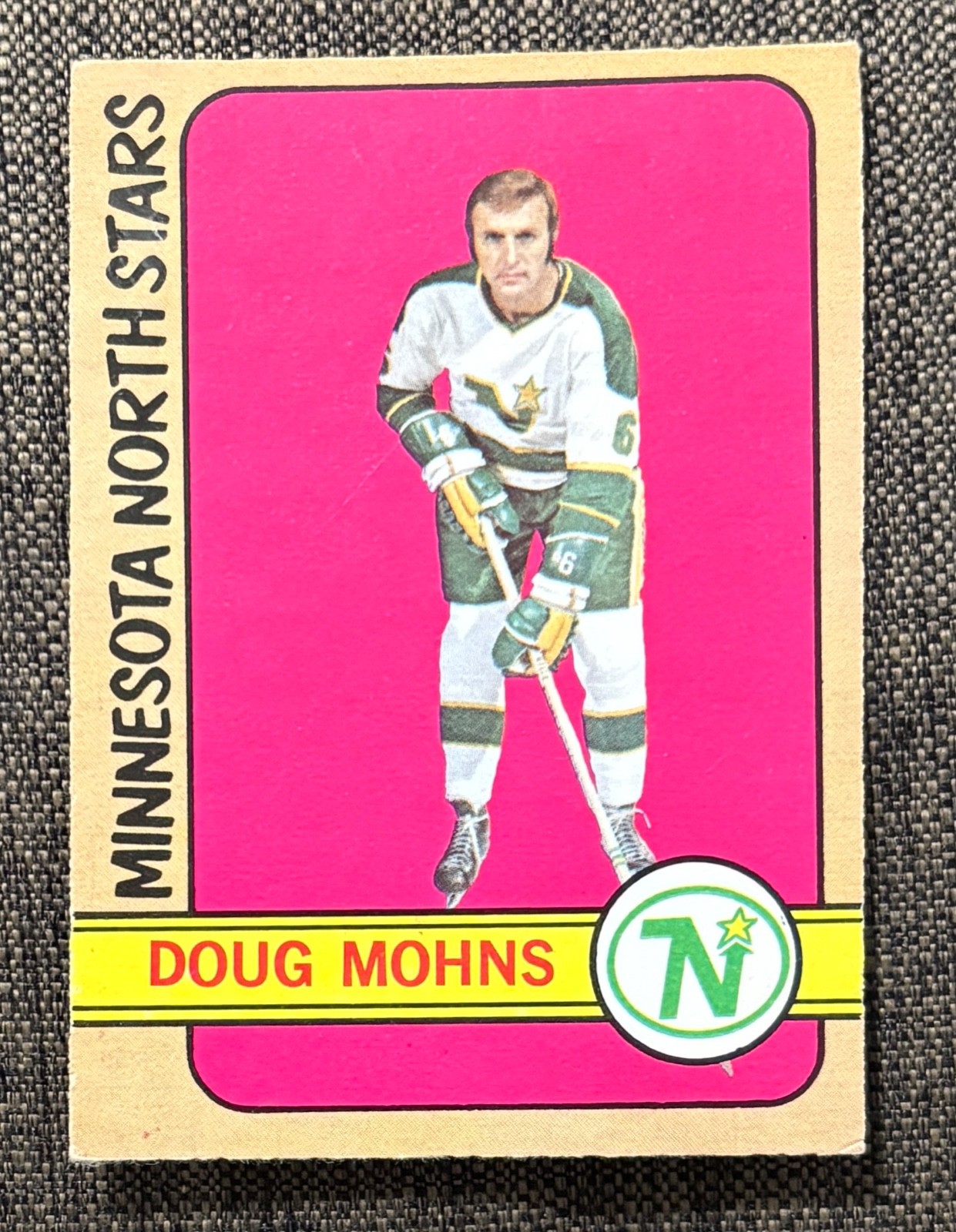 1972-73 O-PEE-CHEE HOCKEY DOUG MOHNS CARD #75 MINNESOTA NORTH STARS EXMT-NMT