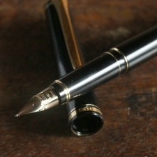 Pilot Namiki Elabo Falcon Fountain Pen 14K-585 SM Black Tested w/ CON-40 L-203