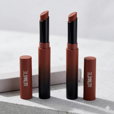 Maybelline Ultimatte Matte Lipstick More Truffle Cocoa Brown Pack of 2 Stick