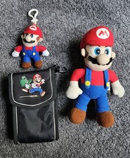Toy Site Nintendo Super Mario Bros. Plush Doll, Key Chain, Washable Carry Case