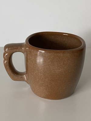 Frankoma Plainsman Brown 5C Coffee Mug Vintage Pottery USA
