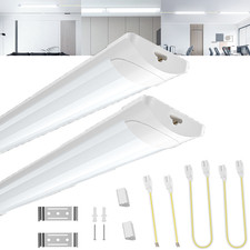 2FT 3FT 4FT LED Shop Light 6000K Linkable Tube Fixture For Garage Warehouse