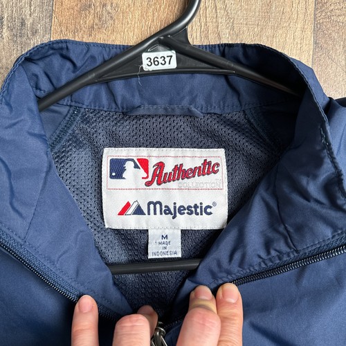 Tampa Bay Devil Rays Jacket Youth Medium Blue Athletic Training Baseball 3637 - Picture 5 of 15