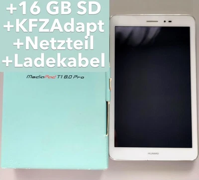 Huawei Mediapad T 1 8.0 Pro 4G WiFi + LTE Tablet Handy Navigation +SD Karte KFZ - Bild 1 von 4