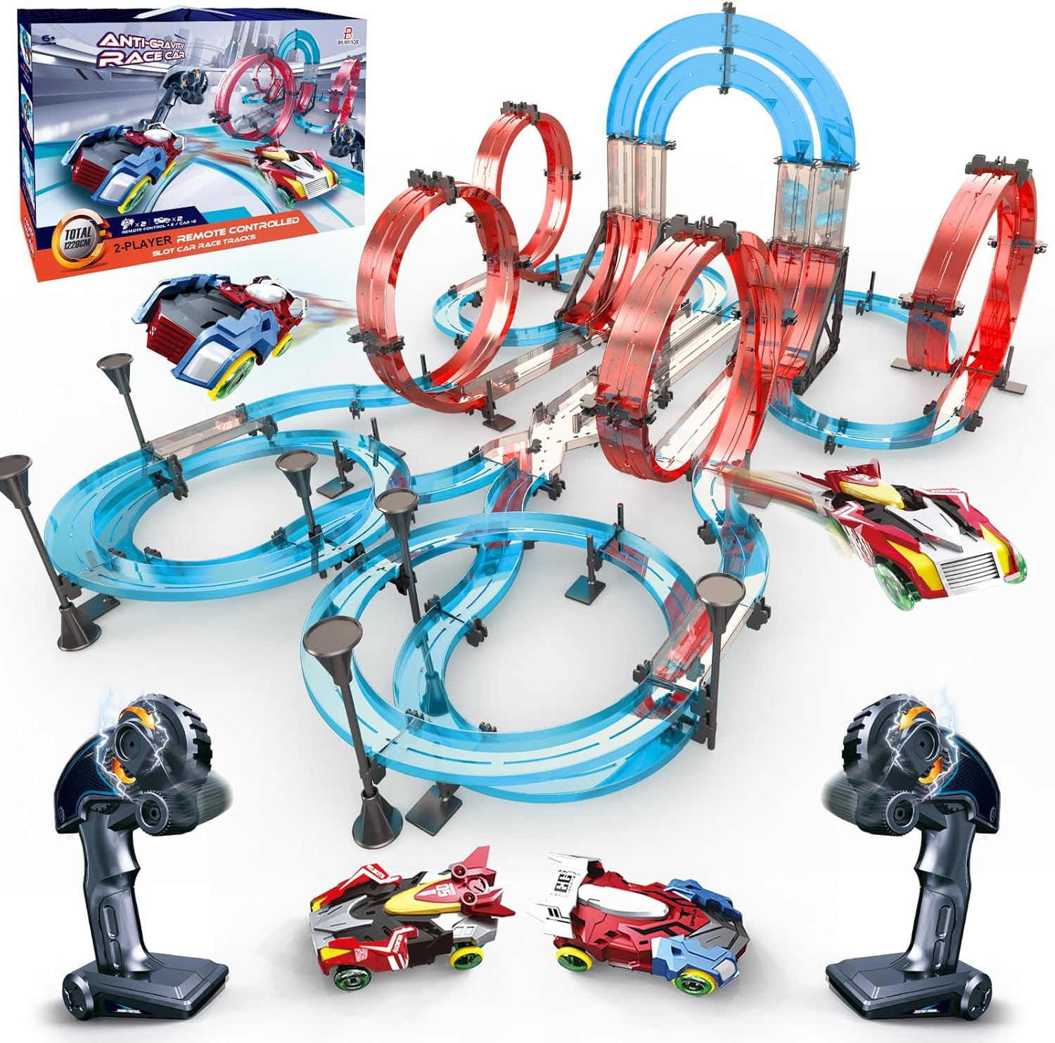 Race Track Sets Dual-player Electric Remote Control Cars Rec