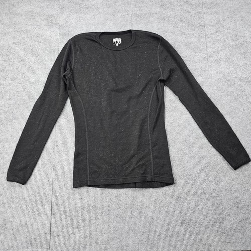 Minus33 Shirt Womens Medium Black Merino Wool Base Layer Long Sleeve Utility