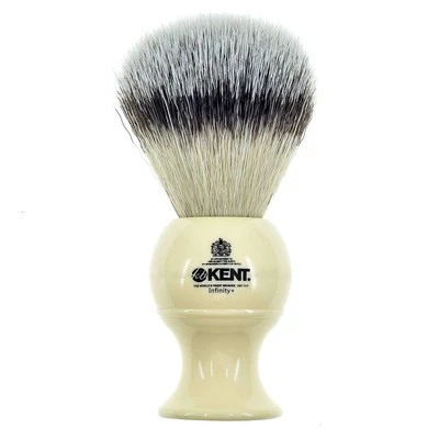 KENT Infinity Ultra-Soft Silvertex Bristles Shaving Brush