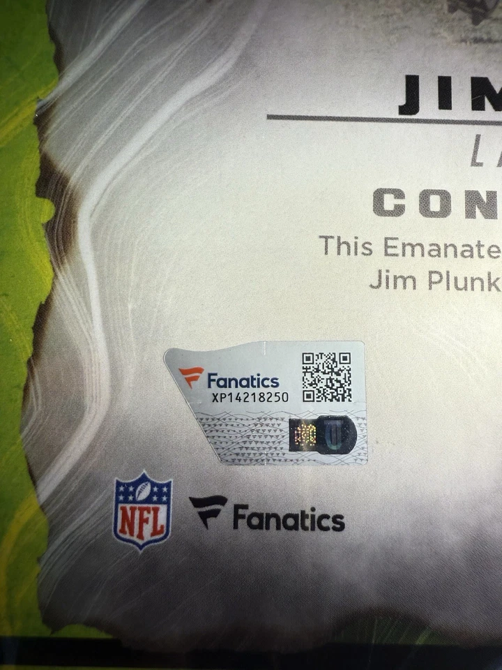 2024 First Edition Emanate On Card Auto /99 Jim Plunkett Raiders Legend - Image 4 of 4