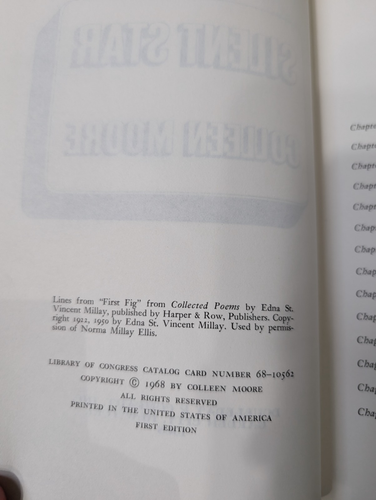 Silent Star Colleen Moore Talks About Her Hollywood 1st Edition 1968 Hardcover - Picture 11 of 14