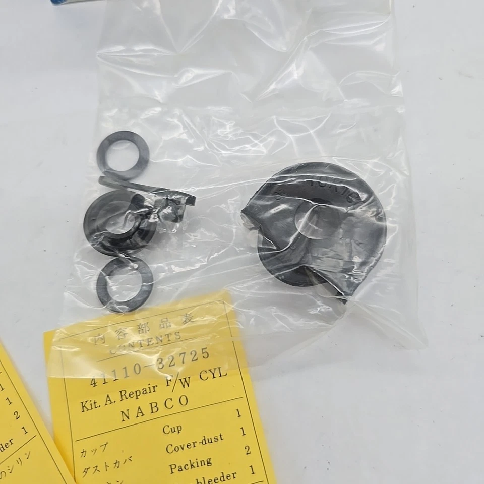 2 Front Wheel Cylinders rebuild Cup kit 1961-1966 Datsun Pickup L76-7140 - Image 4 of 4