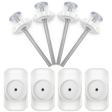 Dreyoo Baby Gate Extender Extension, 4 Pack Pet Threaded Spindle Rods... 