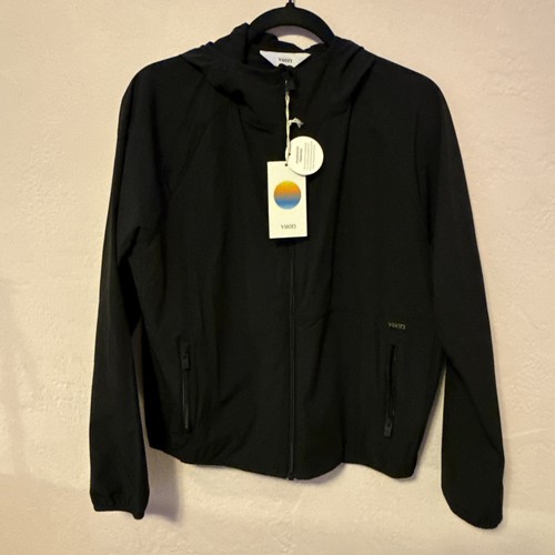 Vuori Womens Outdoor Trainer Jacket Shell Black Heather VW501 Small - Picture 3 of 3