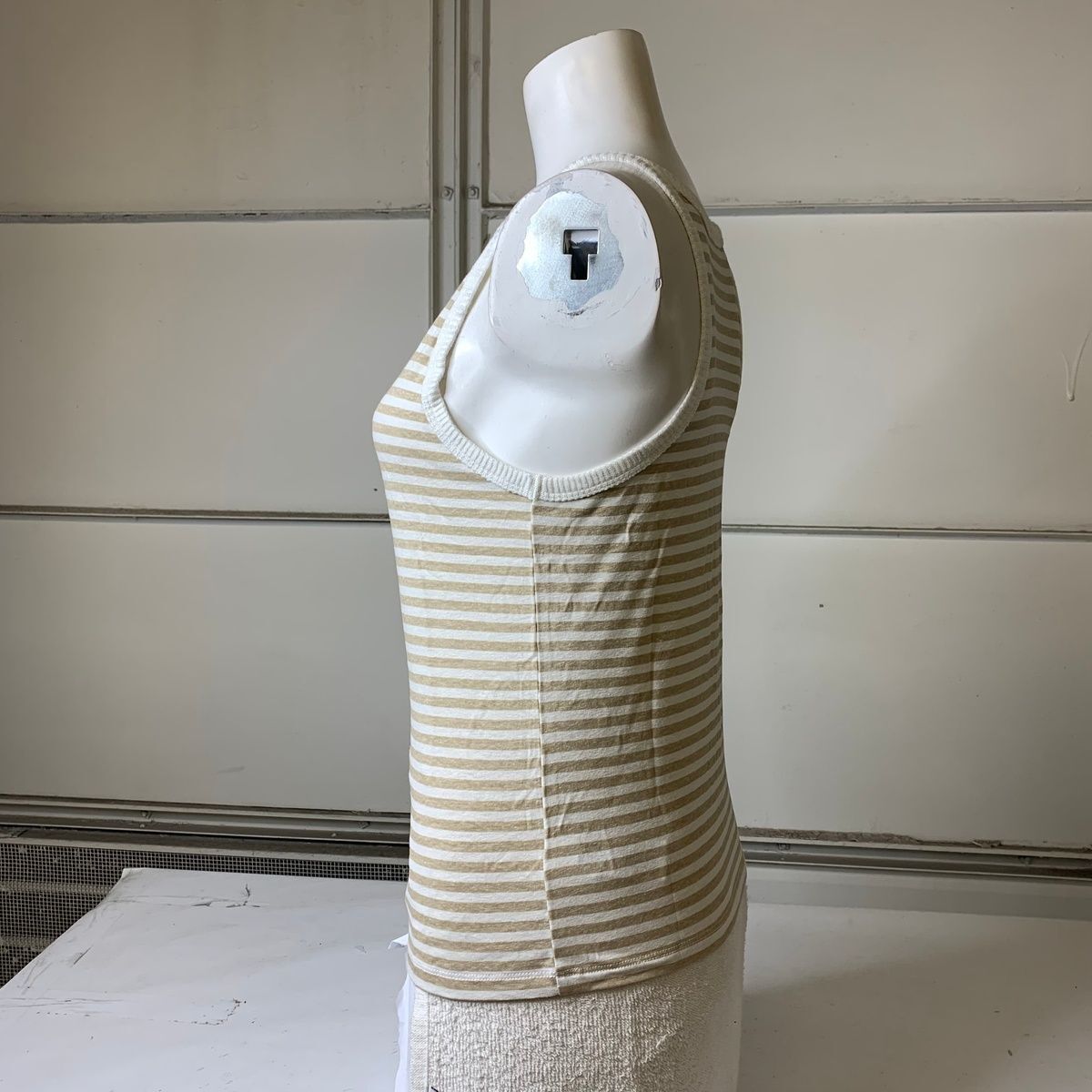 SPLENDID Candice Sleeveless Stripe Tank Women's Size S Fawn