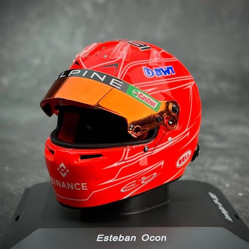 Spark 1/5 Helmet replica Alpine BWT  F1 2023 GP Azerbaijan Esteban Ocon 5HF131 - Picture 5 of 9
