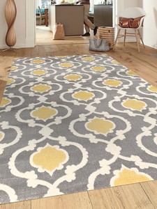 Gray Yellow Rugs Area Carpet Flooring Rug Decor Modern Image Is Loading Gray Yellow Rugs Area Carpet Flooring
