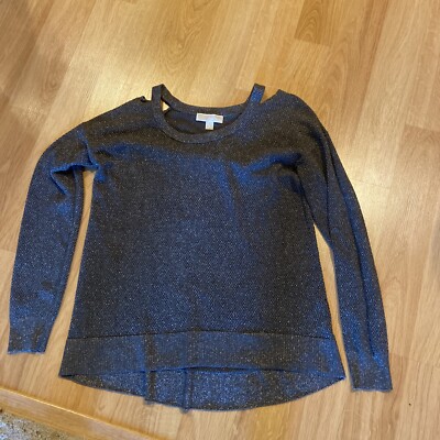 michael kors bluish gray with silver sweater women size large