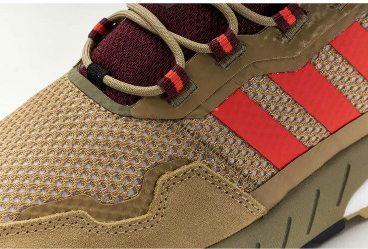 Adidas ZX 1K Boost 'Seasonality' Beige Tone Victory Crimson