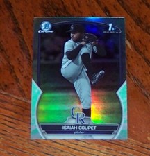 2023 Bowman Draft Chrome Prospects Lunar Glow Refractor #BDC-37 Isaiah Coupet
