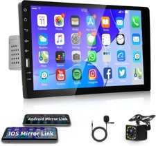 Autoradio 1 DIN Android/IOS Mirror Link con schermo 9" USB Bluetooth + fotocamera