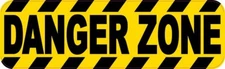 10in x 3in Danger Zone Sticker Car Truck Vehicle Bumper Decal