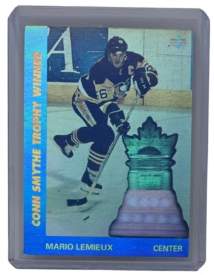 Mario Lemieux 1991-92 Upper Deck Hockey Conn Smythe Trophy Winner Penguins #AW9