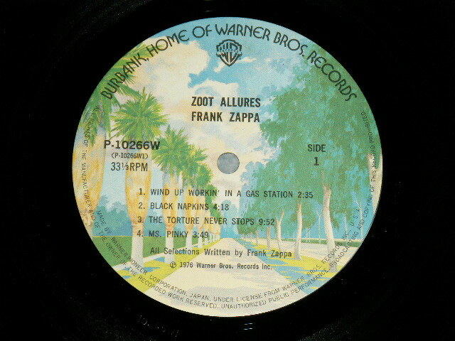 FRANK ZAPPA Japan 1976 P-10266W NM LP ZOOT ALLURES | eBay