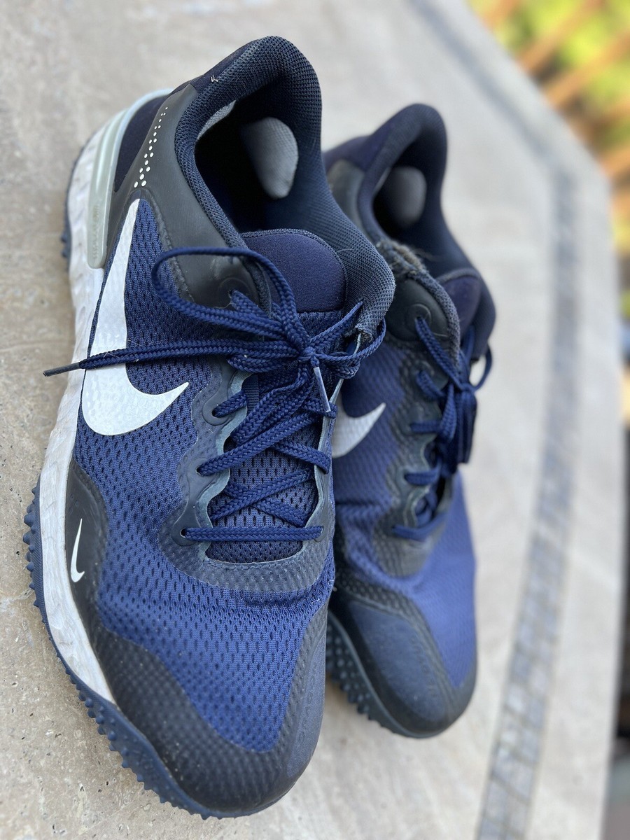 Nike Alpha Huarache Turf Men Baseball Shoes Navy Size 15 | eBay