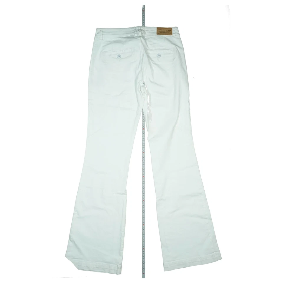Esprit Damen Bootcut Schlag Flare super stretch Jeans Hose Sommer W28 L30 Weiß - Bild 3 von 4