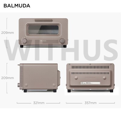 BALMUDA Steam The Toaster K11B Mini Oven Fedex AC 220V / 60Hz Only
