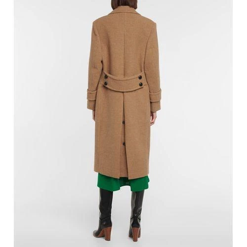 Abrigo Victoria Beckham 289205 Doble Pecho Lana y Cachemira, 4 EE. UU. Camel Foto 2 de 2