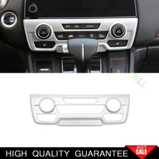 For Honda CRV CR-V 2017-2021 Matte Silver Central Console AC Switch Panel Trim