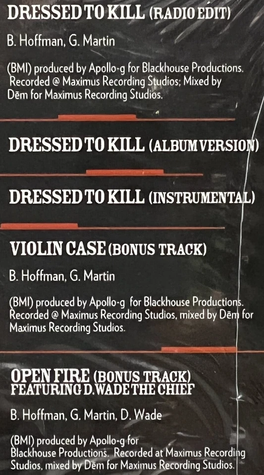 Dressed to Kill [Audio CD, 884501489447] Benny Hoffman's - Image 3 of 3