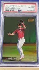 Mike Trout - 2021 Stadium Club Gold Refractor  PSA 10  #45/50