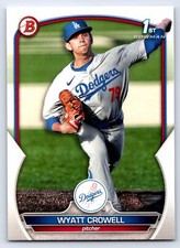 2023 1st Bowman Draft #BD-63 Wyatt Crowell Los Angeles Dodgers Baseball Card