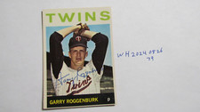 1964 TOPPS Garry Roggenburk Signed Card