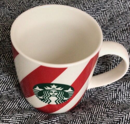 Starbucks Coffee Mug Cup Red White Cappuccino Mocha Latte Tea Coffee New BNIB - Afbeelding 1 van 5