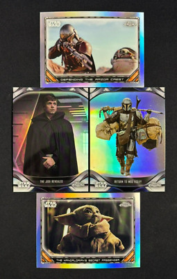 2022 Topps Chrome The Mandalorian Beskar Edition REFRACTOR Complete Your Set