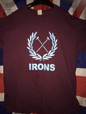 Reprint West Ham Fan T.shirt Design By Seller All Sizes COYI Irons Hammers Icf U