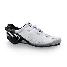 SIDI SHOT 2S – WHITE/BLACK – CARBON SOLE – ROAD CYCLING SHOES – FREE US SHIPPING