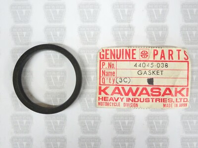 かず29② Kawasaki F4 S1 S2 S3 KH250 KH400 H1 Fork Cover Gasket NOS