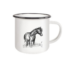 Freiberger - Emaille Tasse (Black)