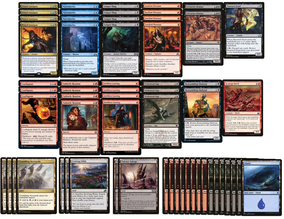 ELITE Dredge Deck - Blue Black Red - Modern - 60 Card - Ready to Play - MTG  NM/M | eBay