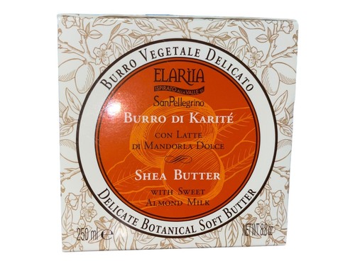 Elariia Burro Di Karite Shea Butter w Almond Milk for All Skin 6.7 fl oz Sealed