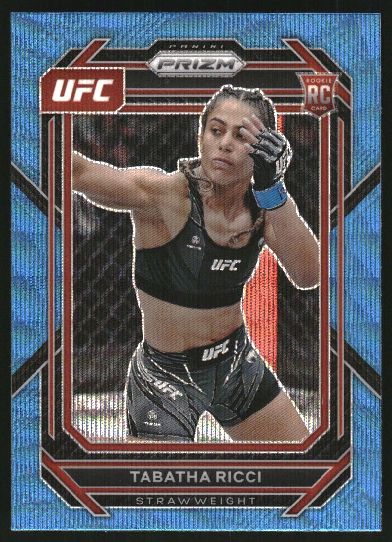 2023 Panini Prizm UFC Prizms Blue Wave #108 Tabatha Ricci