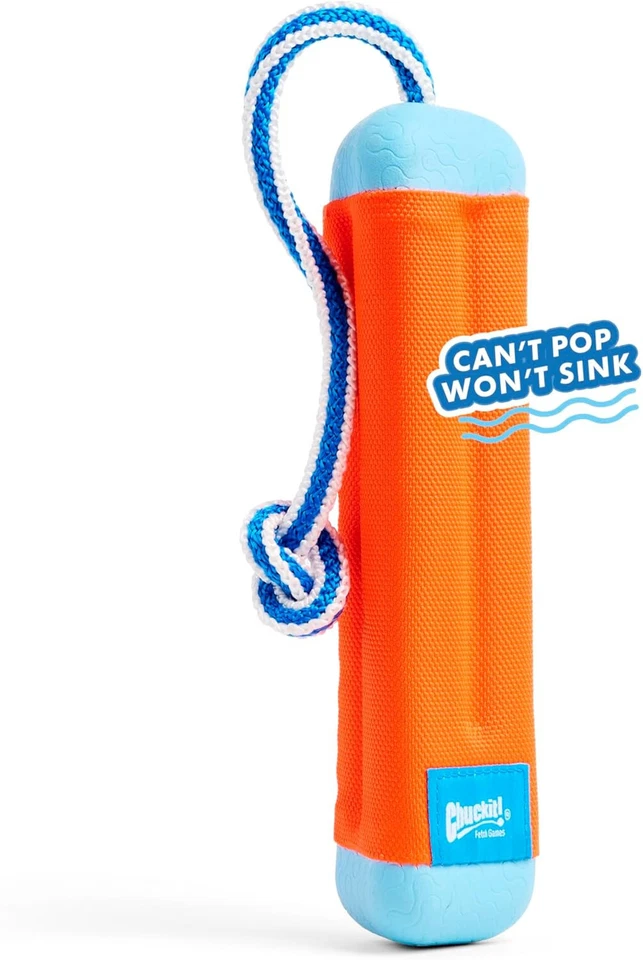 CHUCKIT! AMPHIBIOUS BUMPER DOG TOY WITH ROPE FLOATING FETCH WATER TOY MEDIUM - Image 3 of 4