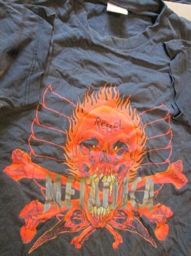 Rare Vintage METALLICA Rebel 1990s tee T Shirt si… - image 1