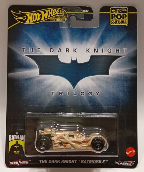 Hot Wheels Premium The Dark Night Batmobile Pop Culture Real Riders HXD97-image
