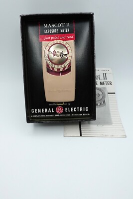 GE Mascot II Model PR-35 Exposure Meter Vintage Camera Equipment In Box