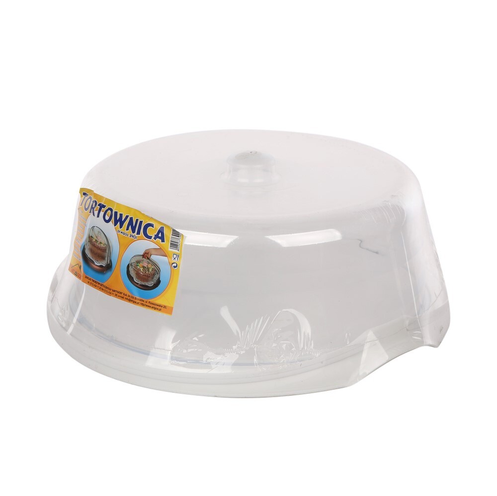 Cake Box Carrier Cover Plastic with Lid Clear Round Storer